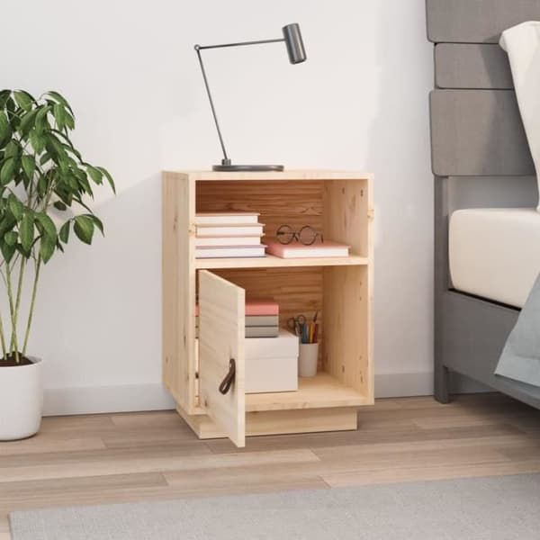 vidaXL Nattduksbord 40x34x55 cm Solid furu 818315