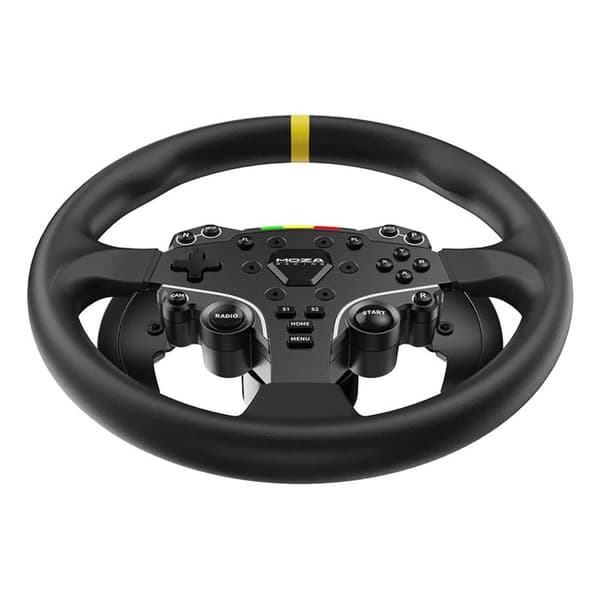Simulationsrats - MOZA RACING - ES 12 - 12 tum - Läderöverdrag - Multi-plattform