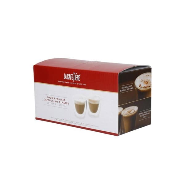Mugg - kopp - mazagran La kaffebryggare - LCDWJCAP2PC - Set med 2 cappuccinokoppar Jack