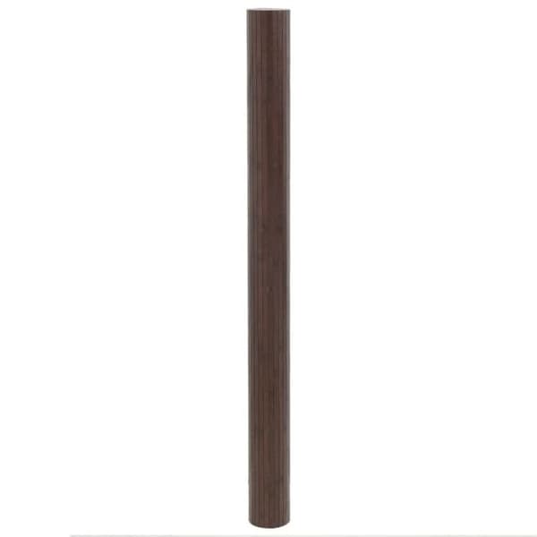vidaXL Mörkbrun rektangulär matta 80x200 cm bambu, salongsmatta, rektangulär matta, modern matta, matta 376779