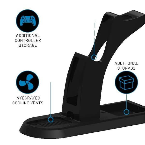 PS5 laddstation och integrerat headset - Stealth