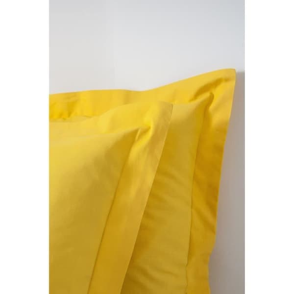 Kuddfodral - IDAG - 75x75 cm - 100% bomull - Saffransgul - Bekväm