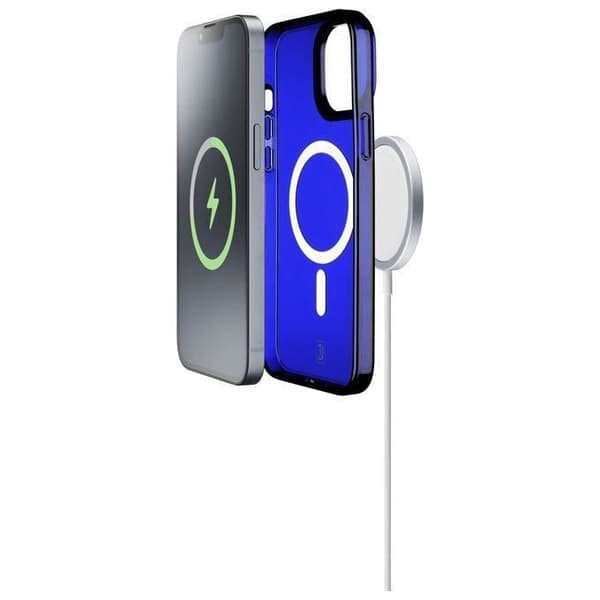 Fodral - Cellularline - Gloss - iPhone 14 - Ultrastarkt - Inbyggda magneter - Transparent