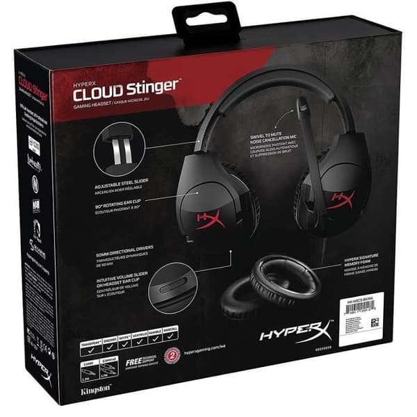 HyperX Spelkåpa Cloud Stinger Trådad Svart PC/PS4