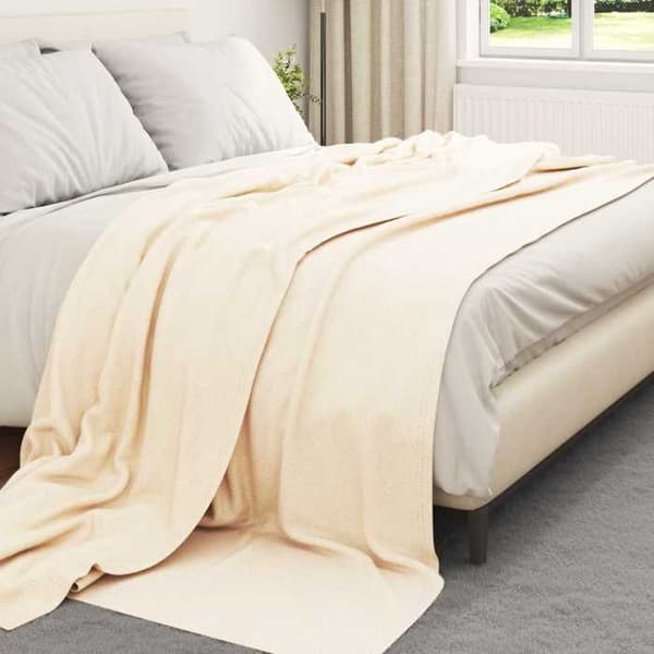 Täckning - VIDAXL - 6 st - 270 x 240 cm - Kräm - Polyesterfleece