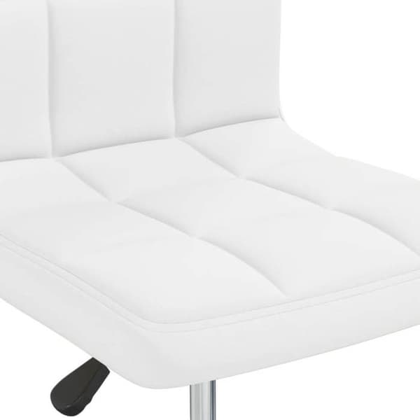vidaXL Matstol Vit Konstläder 3087438