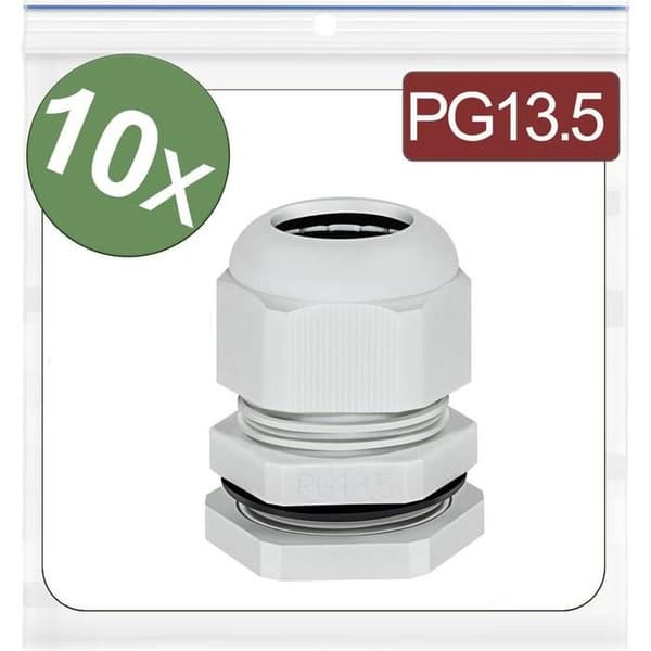 Tryckskydd - QUADRIOS - 24CA394 - PG13.5 - Grå polyamid - Förpackning med 10 stycken