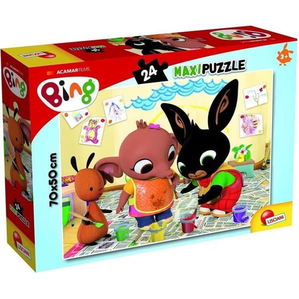 Puzzle Bing Art Attack Maxi 24 bitar - 70 x 50 cm - Barn (3+)