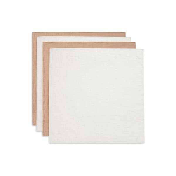 Lång Gaze av Bomull Small 70x70cm - Biscuit/Ivory - 4 Enheter