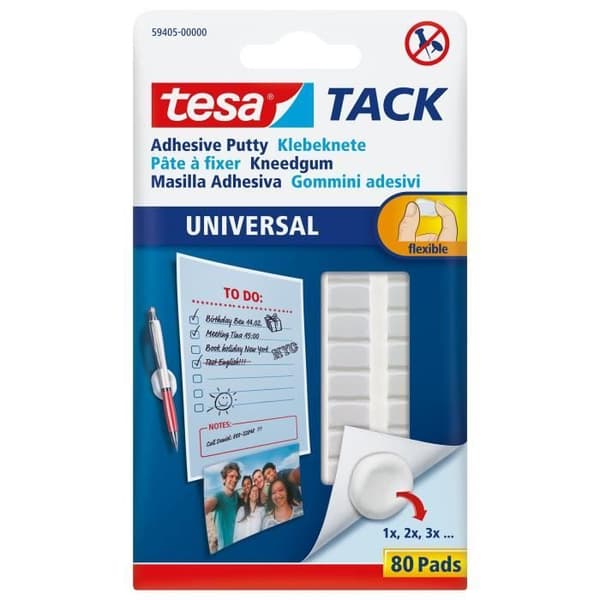 TESA 80 självhäftande kuddar TACK Universal