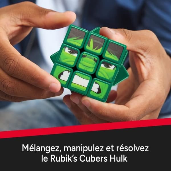 Rubiks kub - 3x3 - från 8 år - Hulk - Marvel