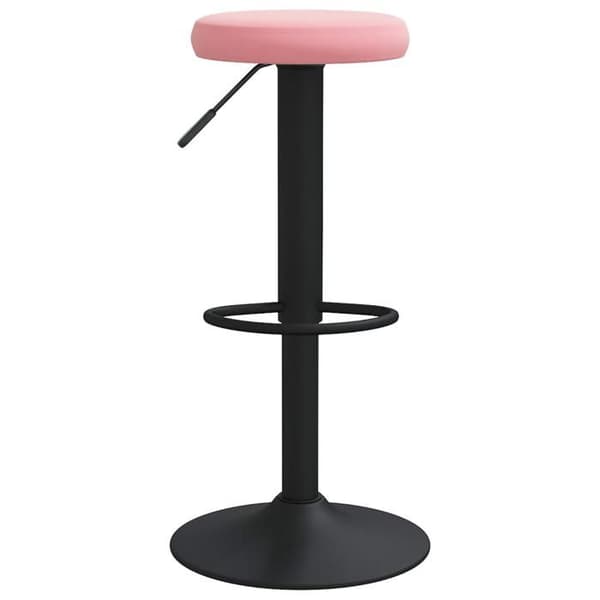 vidaXL Barstolar set om 2 rosa sammet 333148