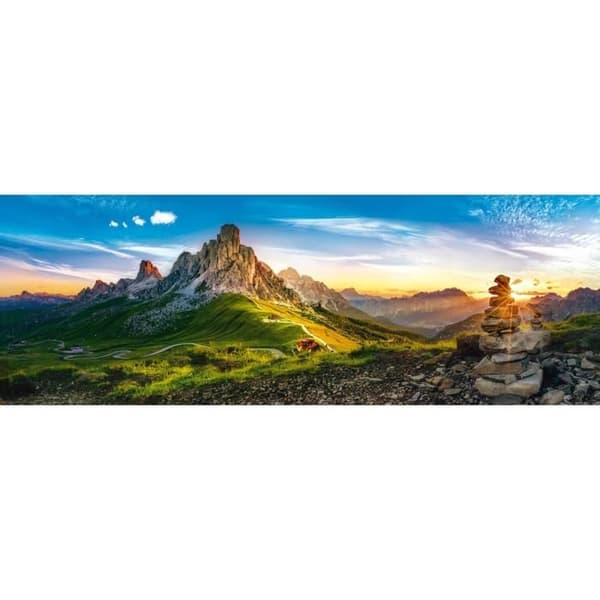 Pussel med 1000 bitar panoramisk: Passo di Giau, Dolomiterna
