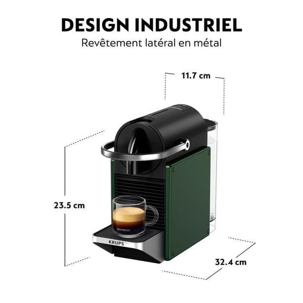 Maskin för kaffe Nespresso Krups Pixie Mörkgrön YY5291FD