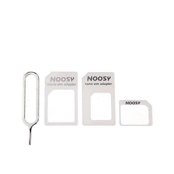 Noosy 3 i 1 nano SIM till micro SIM och micro SIM till standard SIM-kort adapterkit