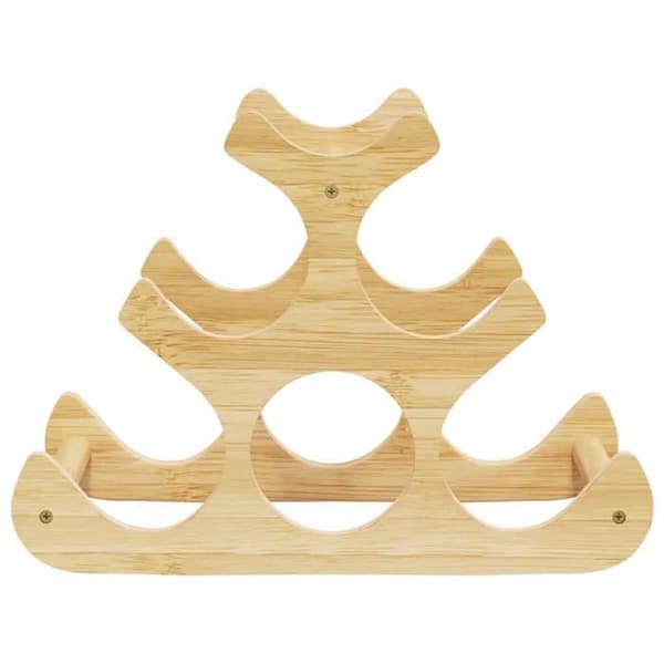 vidaXL vinställ för 6 flaskor 35x18x25,5 cm bambu 373371