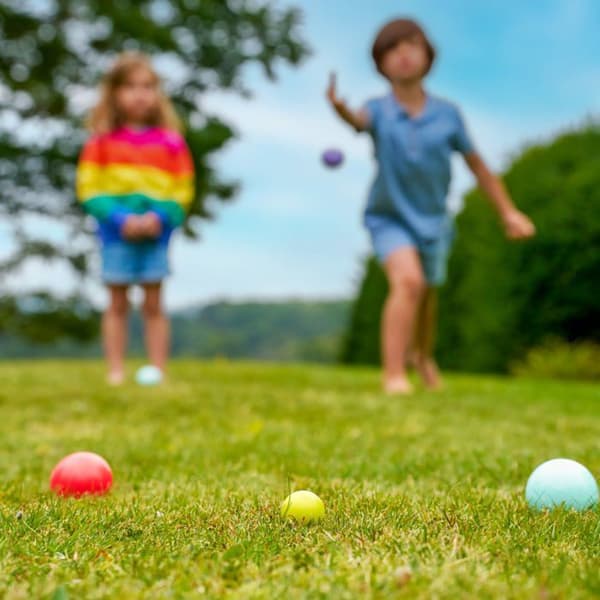 Boule-spel i FSC®-certifierad trä blå