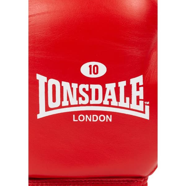 Lonsdale Probout läderboxningshandskar - röd