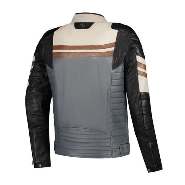 Motorcykeljacka i läder Rusty Stitches Jack Steve