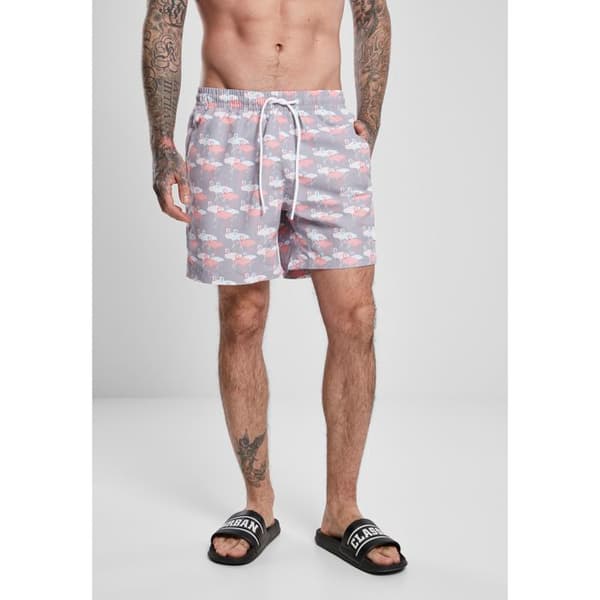 Urban Classics mönster badshorts