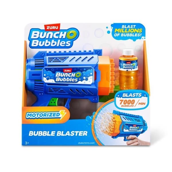 Bubbelpistol - ZURU - Bubble Blaster Medium - 125 ml inkluderat - 7000 bubblor/min - Brett ingår