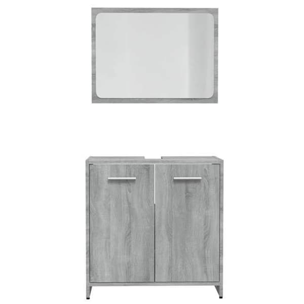 vidaXL Badrumsmöbler Sonoma Grey Engineered Wood 815529