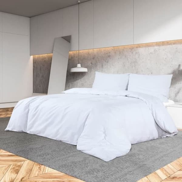 vidaXL Påslakan Set Vit 155x220 cm Microfiber136023
