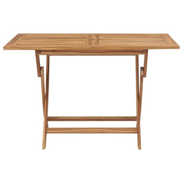 vidaXL Fällbart trädgårdsbord 120x70x75 cm Massivt teak