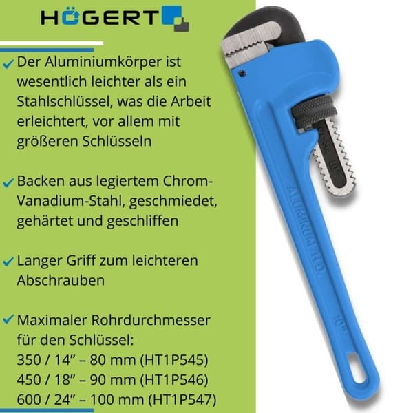 Klonyckel - rörnyckel - stillsonnyckel Högert technik - HT1P547
