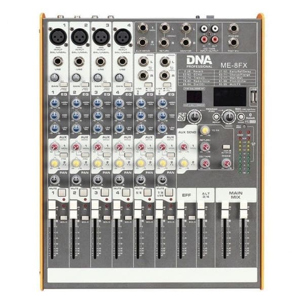 Bitmat Mixbord Audio DNA DNA ME-8FX 8 kanaler USB Bluetooth