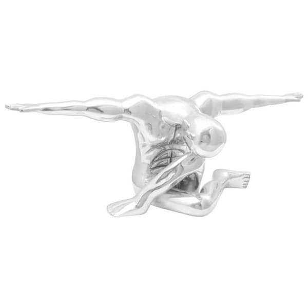 Statuett - VIDAXL - 42000146 - Aluminium silverfärgad - Blank finish - Nutida