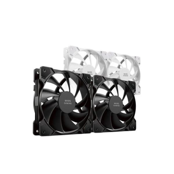 Kit 2 120 mm fläktar - MARS GAMING - MF-PROX2 - Ultratyst - Antivibrationssystem