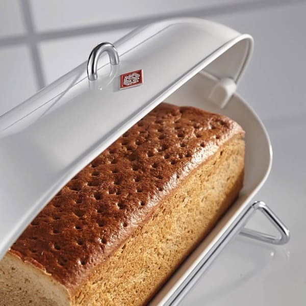 Brödbox - WESCO - 222201-01 - Stålplåt - Modernt design - Vit färg