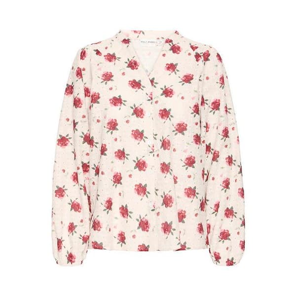 Kvinnors långärmad skjorta Pulz Jeans Willa