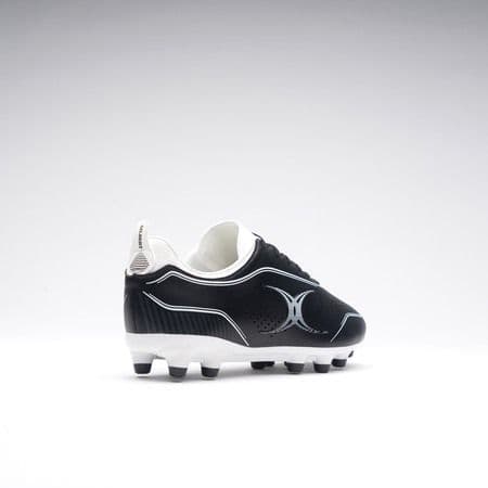 Rugbyskor - Herr - GILBERT - BOOT CAGE TORQ MSX - Svart/Vit - Moulded studs