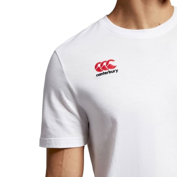 T-shirt i bomull med liten Canterbury-logotyp
