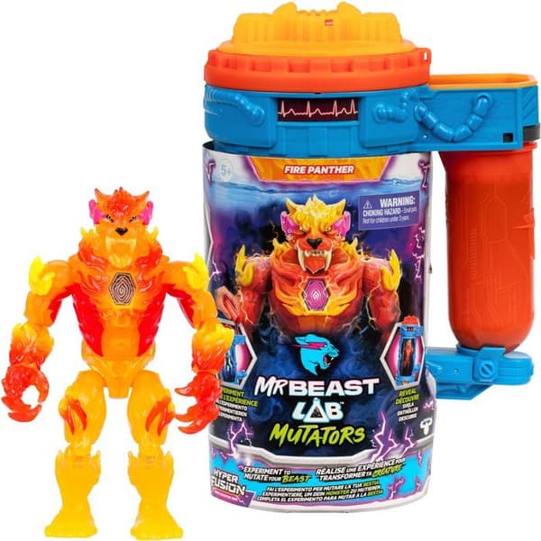 Figur Mutator Atomic Earth Panthere - MRBEAST LAB - FLAME - 13 cm - Från 5 år