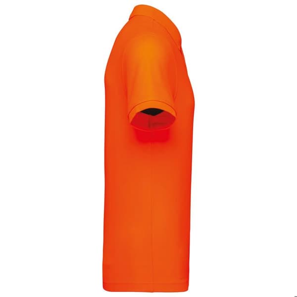 Polo ekovänlig bomull/polyester WK. Designad för arbete - fluorescerande orange
