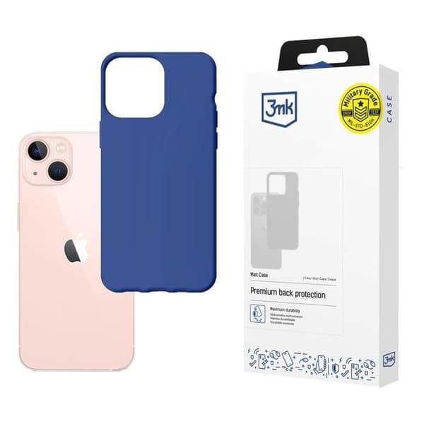 Skal - 3MK PROTECTION - iPhone 14 Plus - Blå - Matt yta - Skydd