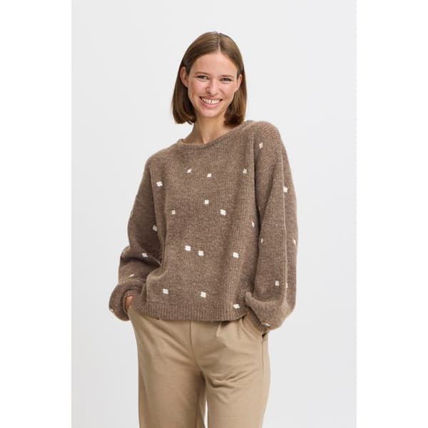 Pullover dam b.young Otiki broderad tröja