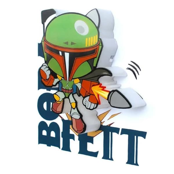 Mini lampa 3D Light FX Boba Fett 3D
