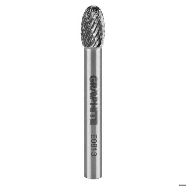 Metallfräs - GRAFIT - Typ E - 8 x 13 mm - Svans 6 x 45 mm - Hög hårdhet
