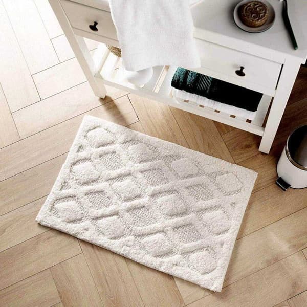 Badrug Jacquard "Nemesis" 50x80cm Vit
