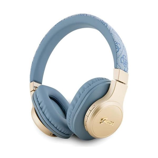 Guess 4G Script Metal Logotyp - Trådlösa in-ear hörlurar Bluetooth V5.3 (blå)
