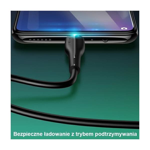 USAMS MicroUSB Laddkabel 1m Vit