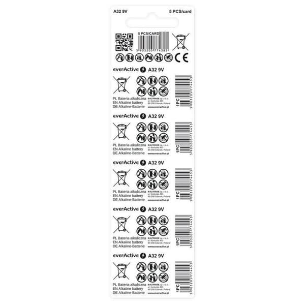 Everactive batteritestare - 32A5BL - BATTERIER FÖR BILFJÄRRKONTROLL A32/32 A 9 V
