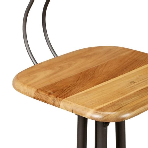 vidaXL Barstolar 2 st Återvunnet massivt teak