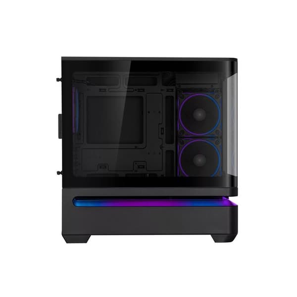 PC-chassi - ASUS - Prime AP202 TG ARGB - Svart - Micro-ATX - 3 förinstallerade ARGB-fläktar