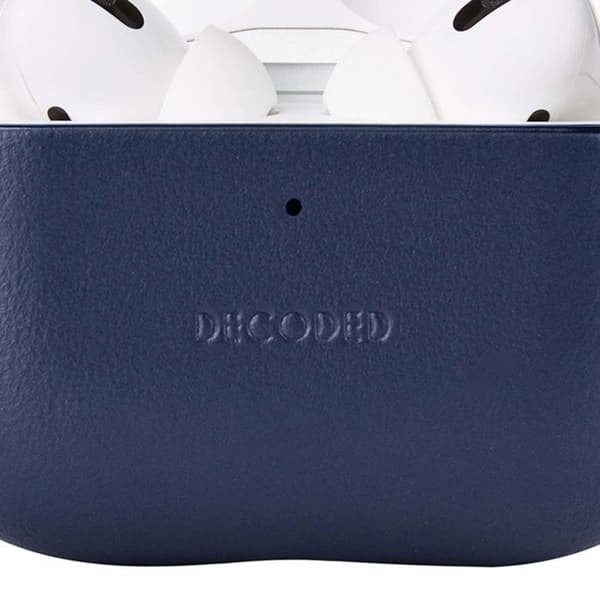Coque AirPods Pro 3 - DECODED - AirCase Pro 3 - Full grain läder - Blå - Elegant skydd