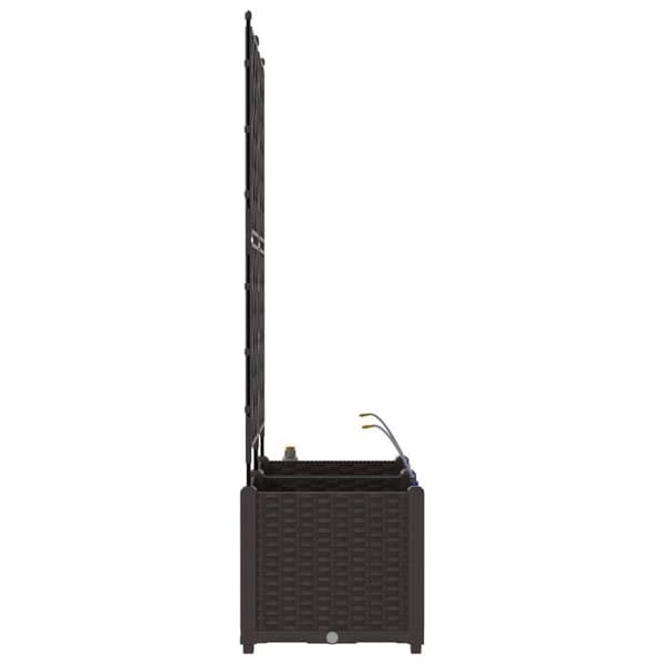 Växtlåda - Brun - Vattensystem - Rektangulär - 80 x 39 x 142 cm